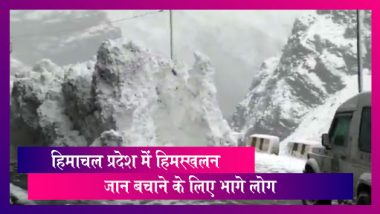 Viral Video: हिमाचल प्रदेश में हिमस्खलन, जान बचाने के लिए भागे लोग, वीडियो वायरल